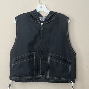 1990s Crunch Fitness hoodie vest